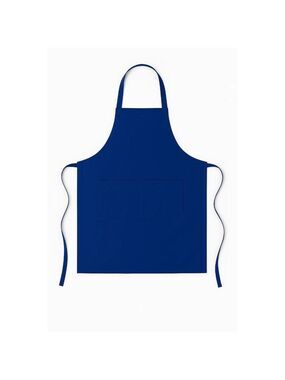 Blue Adjustable Apron with Pockets – Unisex Polyester Apron for Cooking, Crafts,